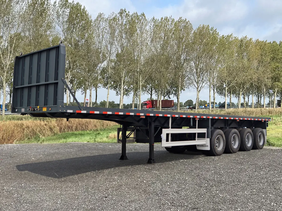 CIMC 40 Container 4-Axle Flatbed Trailer with Twistlock 1