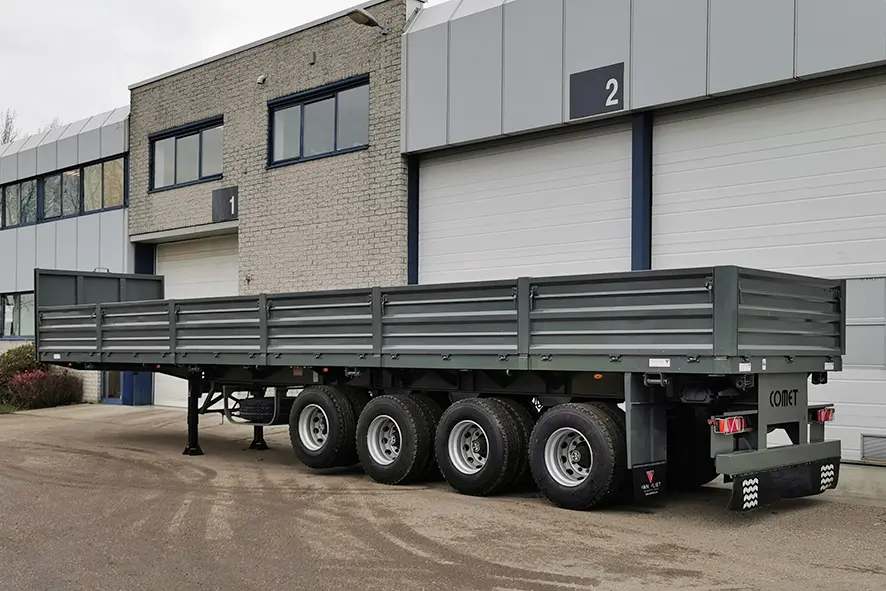 Comet FT-SRPS 4.01 4-Axle Flatbed Trailer with Sides