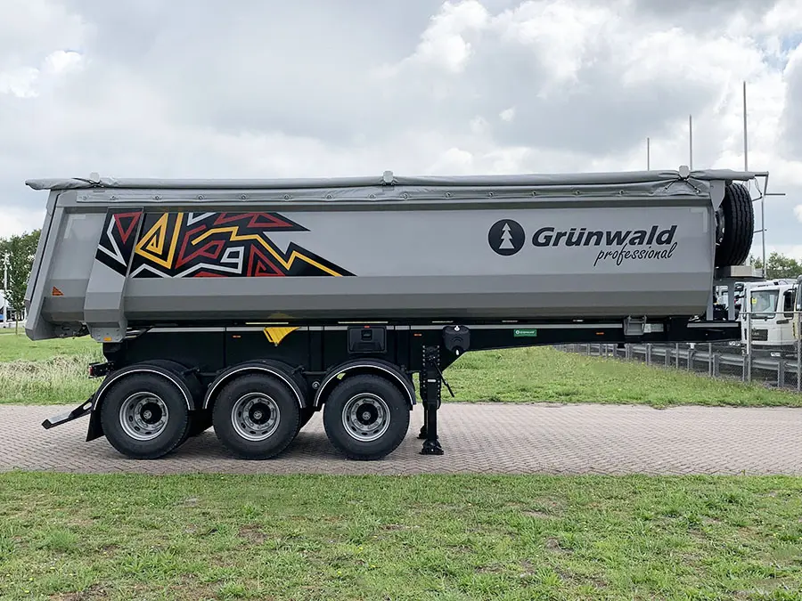Grunwald TST 31 3-Essieux Semi-remorque benne 5