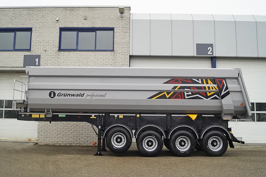 Grunwald TST 38 Semi-remorque benne 4-Essieux