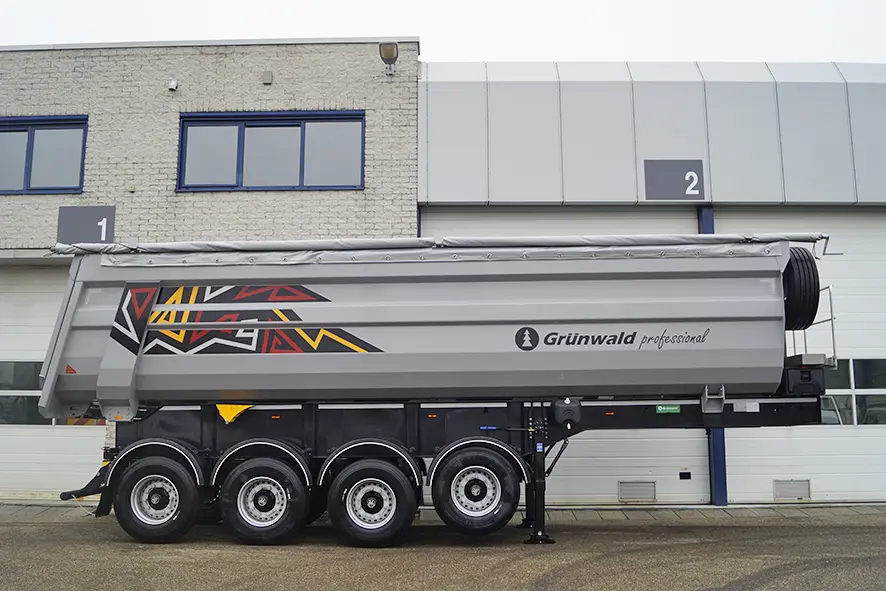 Grunwald TST 38 4-Essieux Semi-remorque benne 4