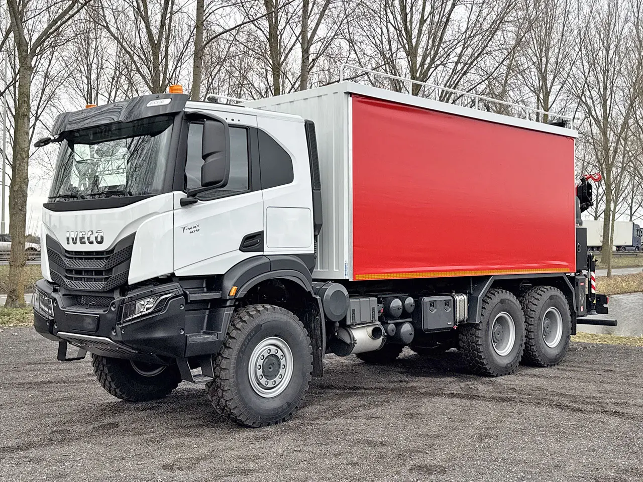 Iveco T-Way AT380T47WH Fassi F155A.0.22 Workshop Truck 6x6