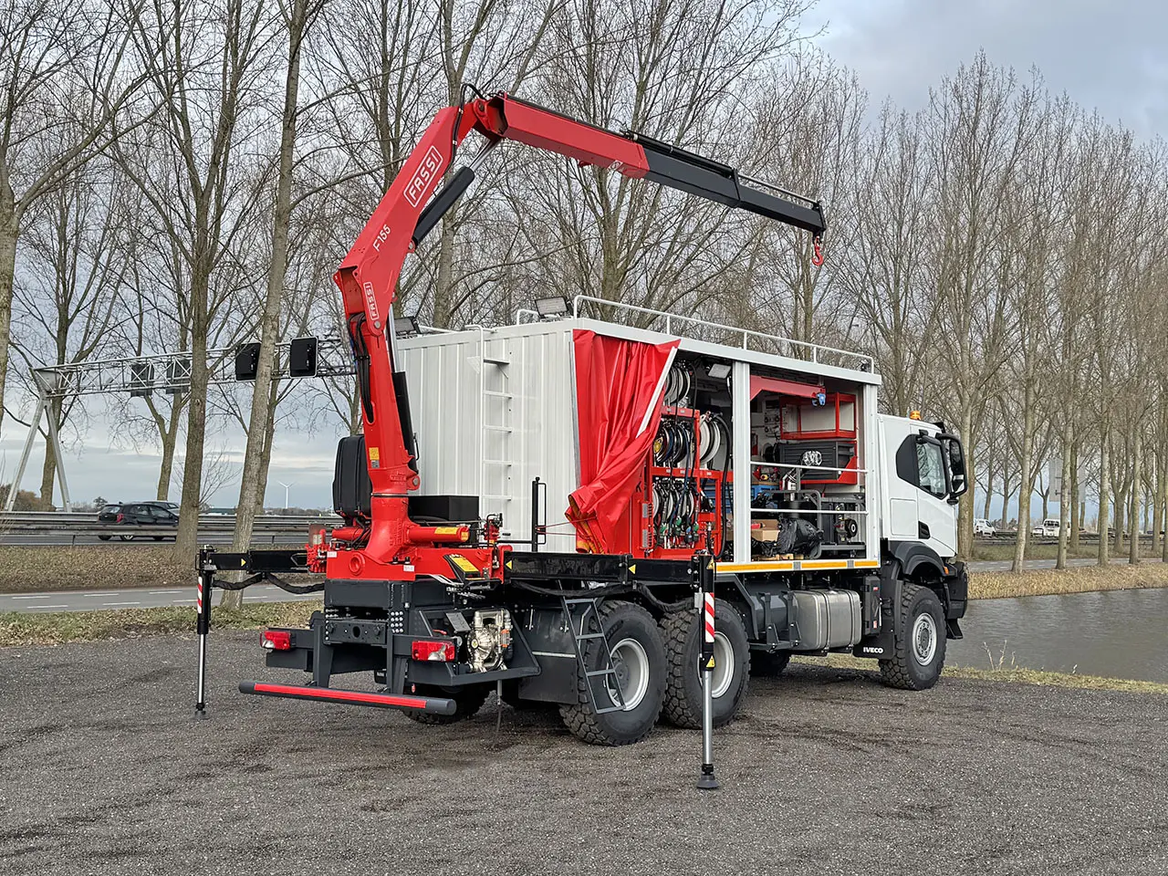 Iveco T-Way AT380T47WH Fassi F155A.0.22 Workshop Truck 6x6 2