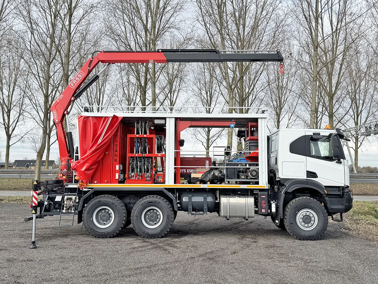 Iveco T-Way AT380T47WH Fassi F155A.0.22 Workshop Truck 6x6 8