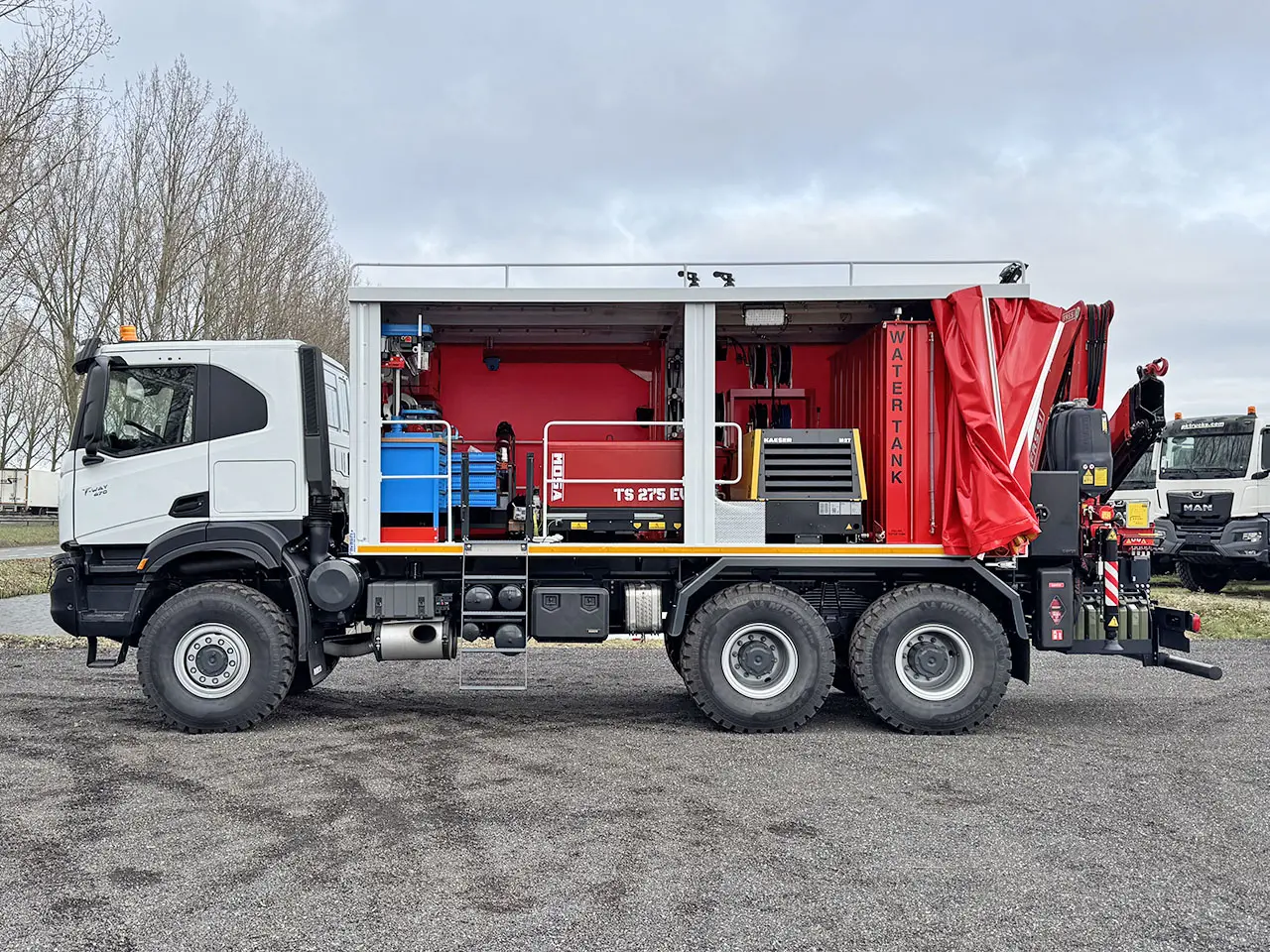 Iveco T-Way AT380T47WH Fassi F155A.0.22 6x6 Camion atelier mobile 15