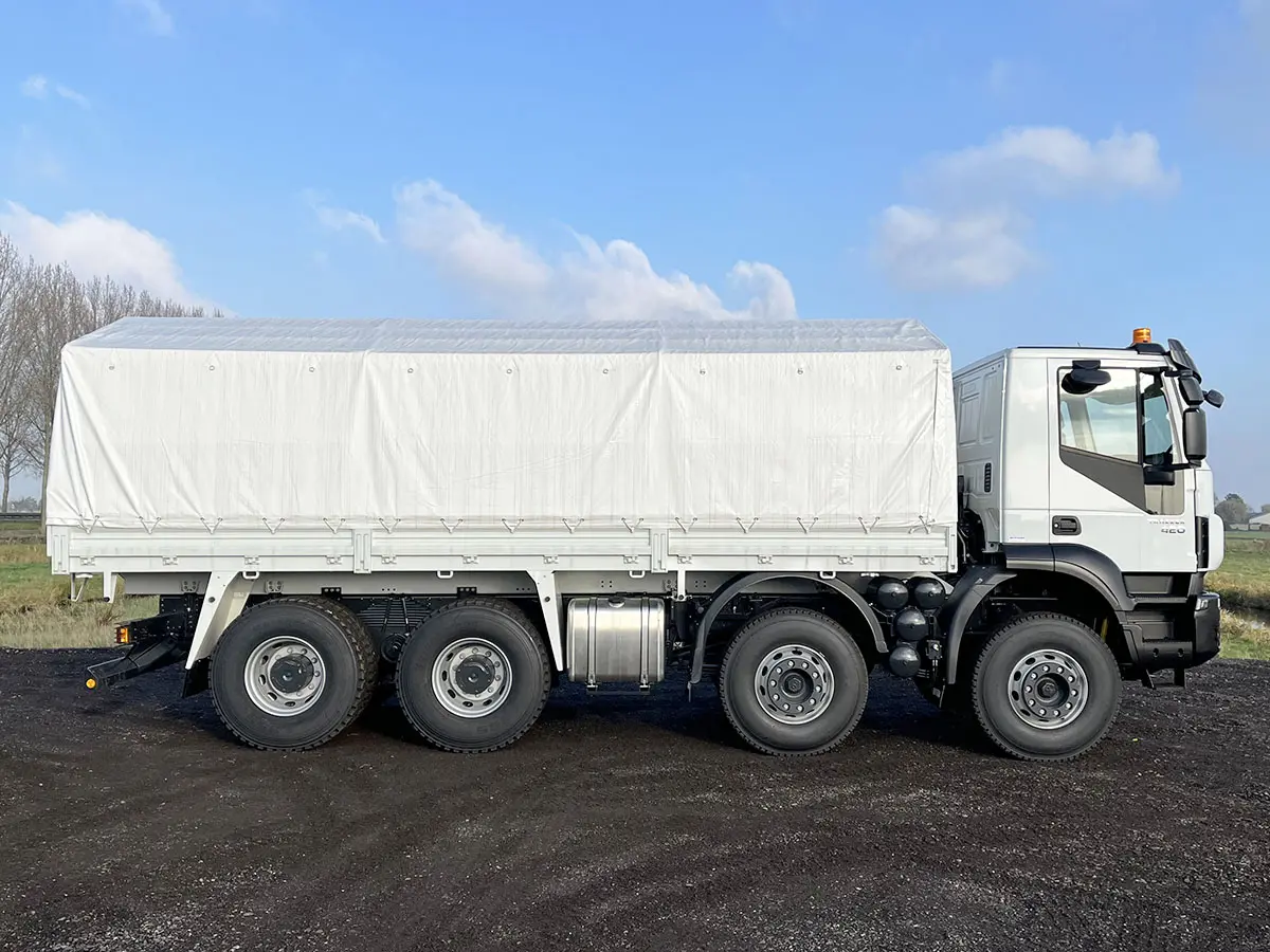 Iveco Trakker AD410T42H Tarpaulin/Canvas Body Truck 8x4 5