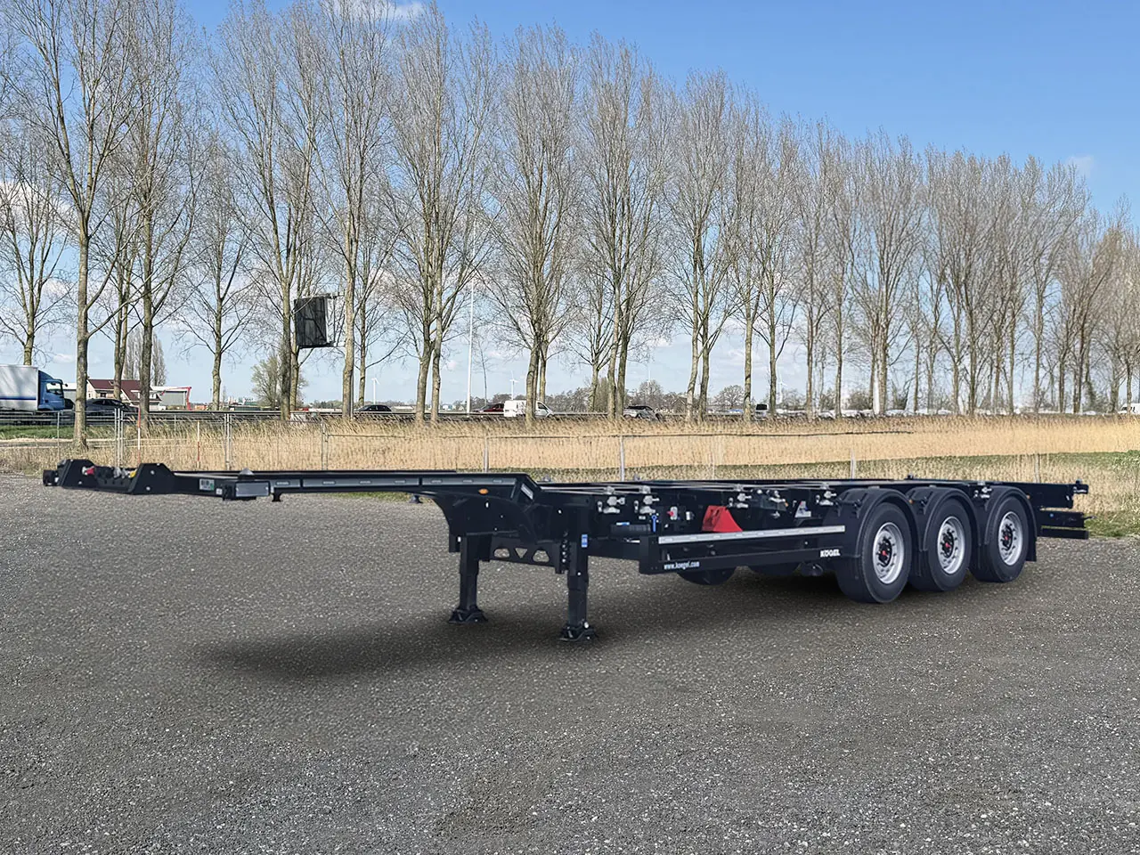 Kogel S24-2 Port 40 Simplex Container Trailer 3-Axle