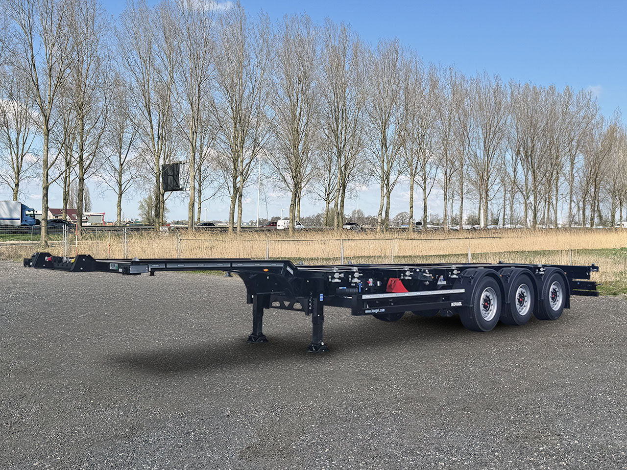 Kogel S24-2 Port 40 Simplex Container Trailer 3-Axle 2022 for sale