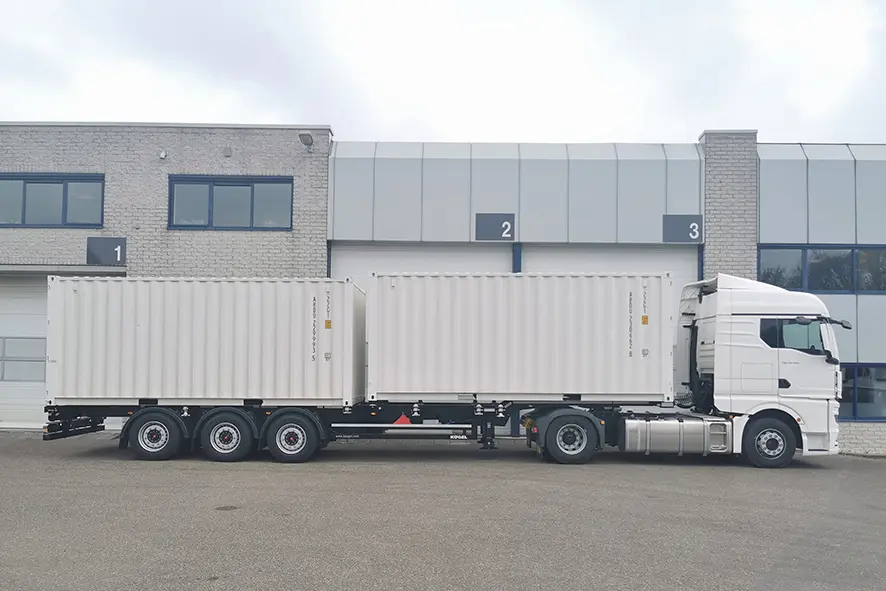Kogel S24-2 Port 40 Simplex Container Trailer 3-Axle 10