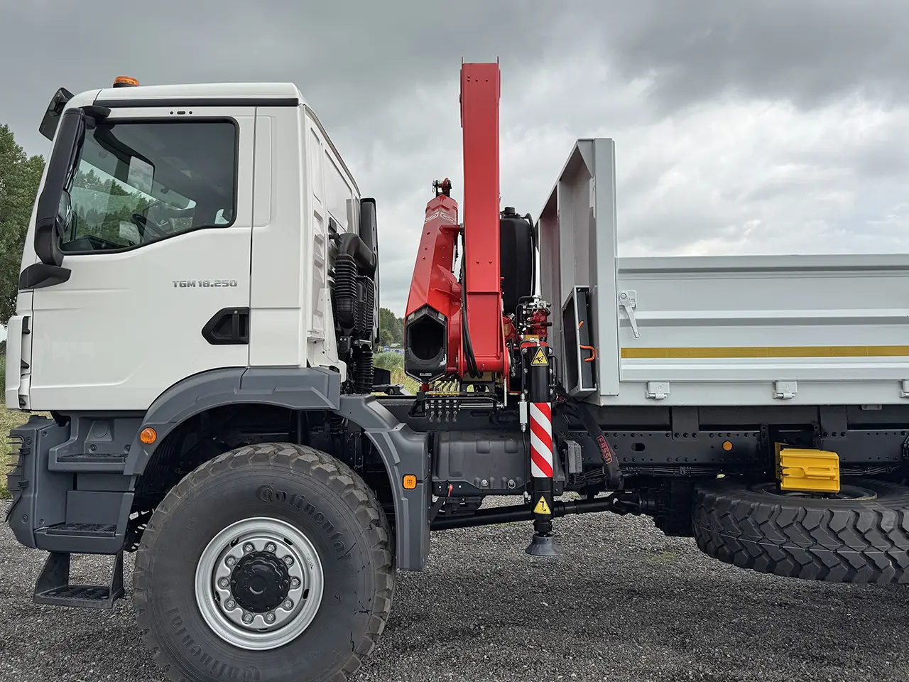 MAN TGM 18.250 BB CH Camion grue 4x4 12