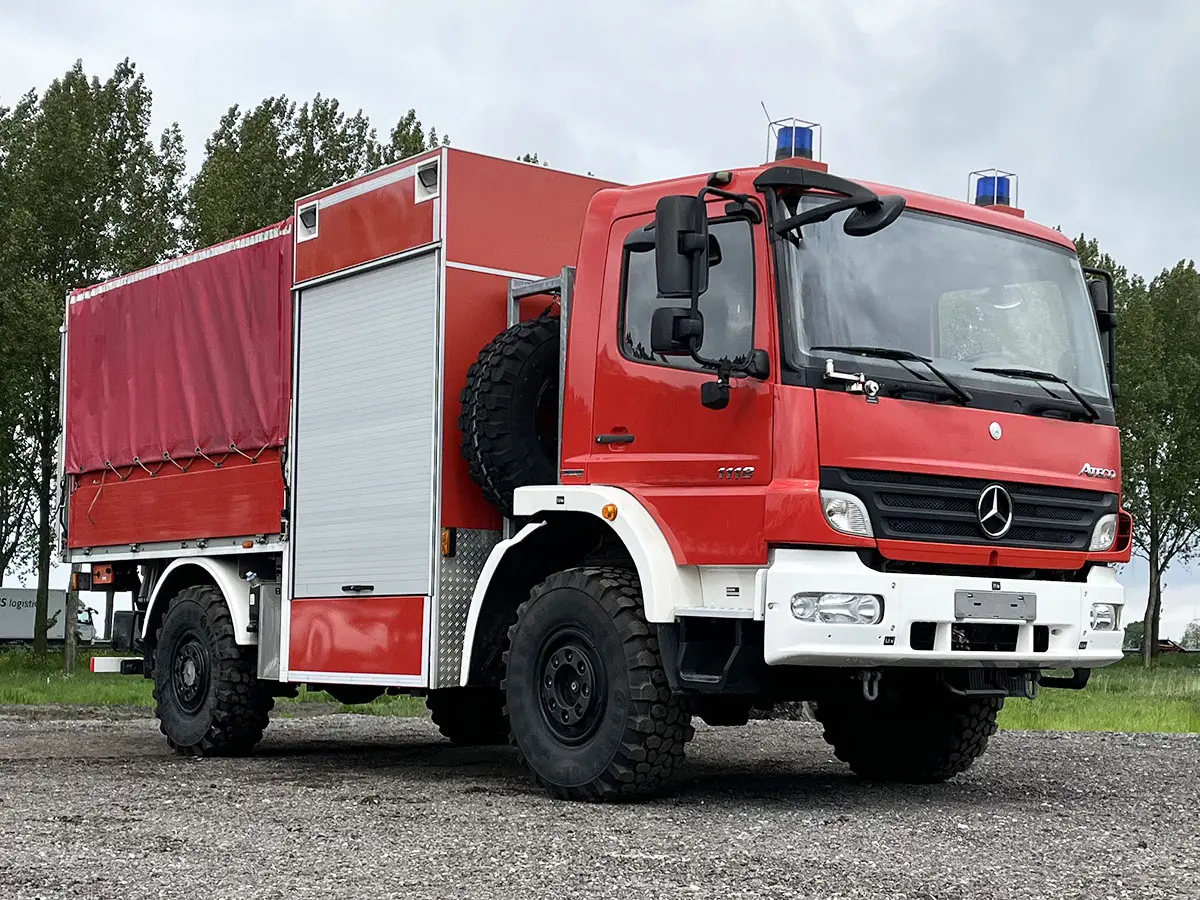 Mercedes-Benz Atego 1118 4x4 Tarpaulin/Canvas Body Truck 4