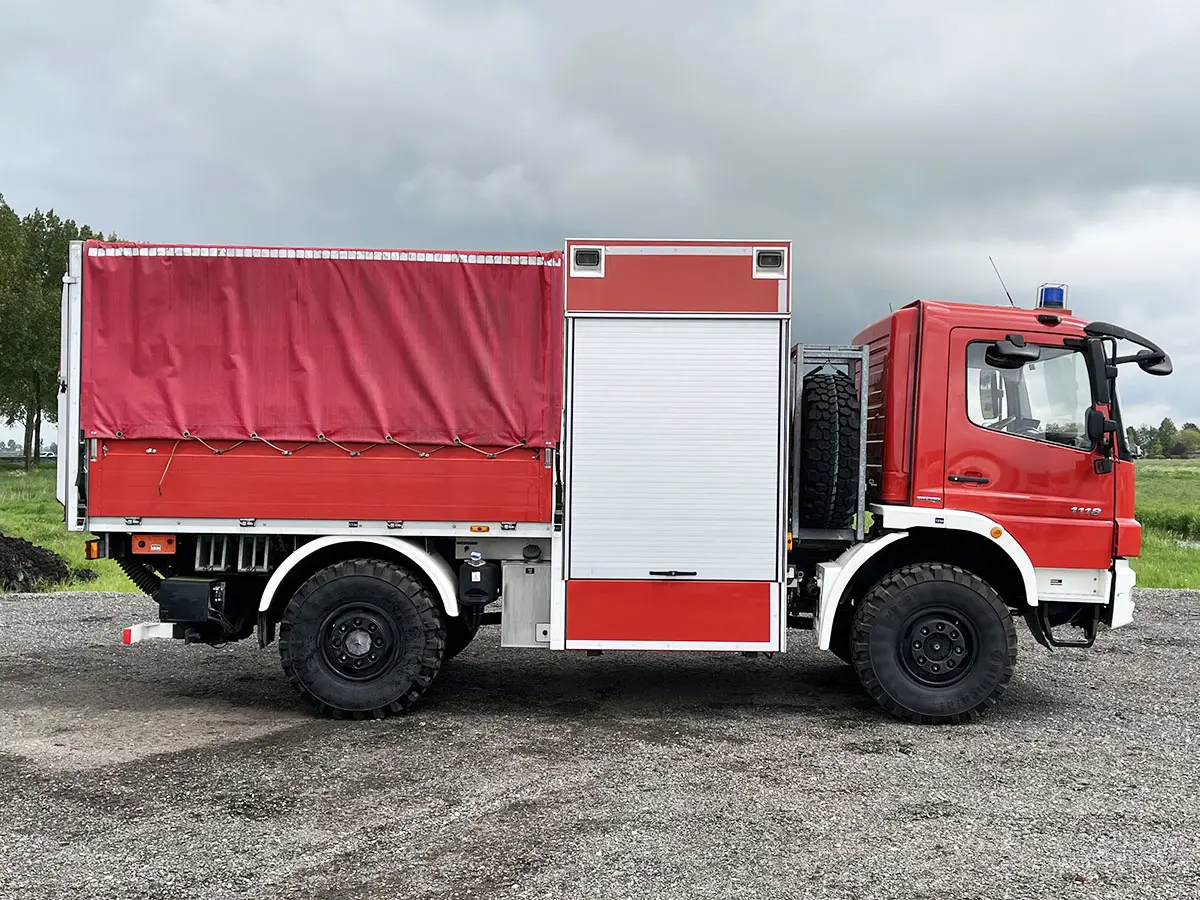 Mercedes-Benz Atego 1118 4x4 Tarpaulin/Canvas Body Truck 5