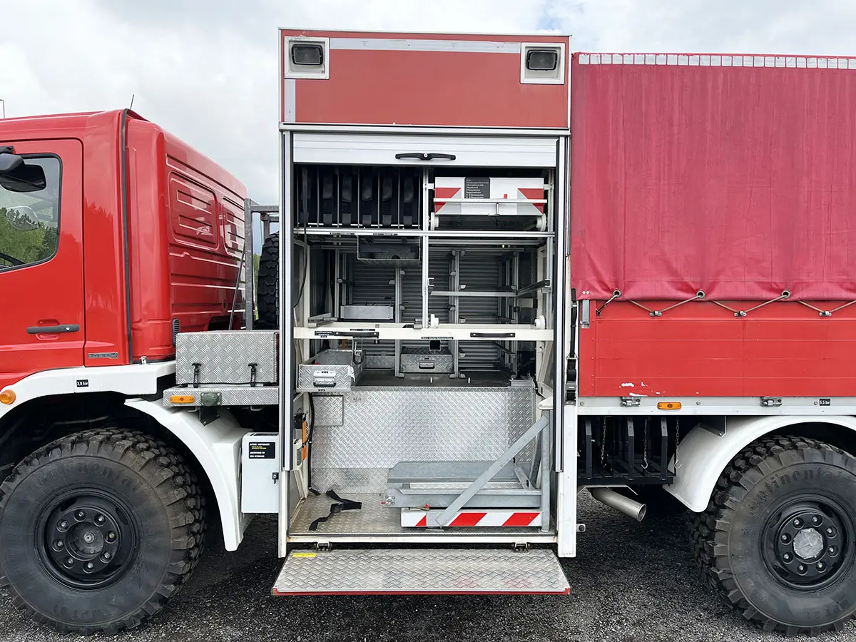 Mercedes-Benz Atego 1118 4x4 Tarpaulin/Canvas Body Truck 15