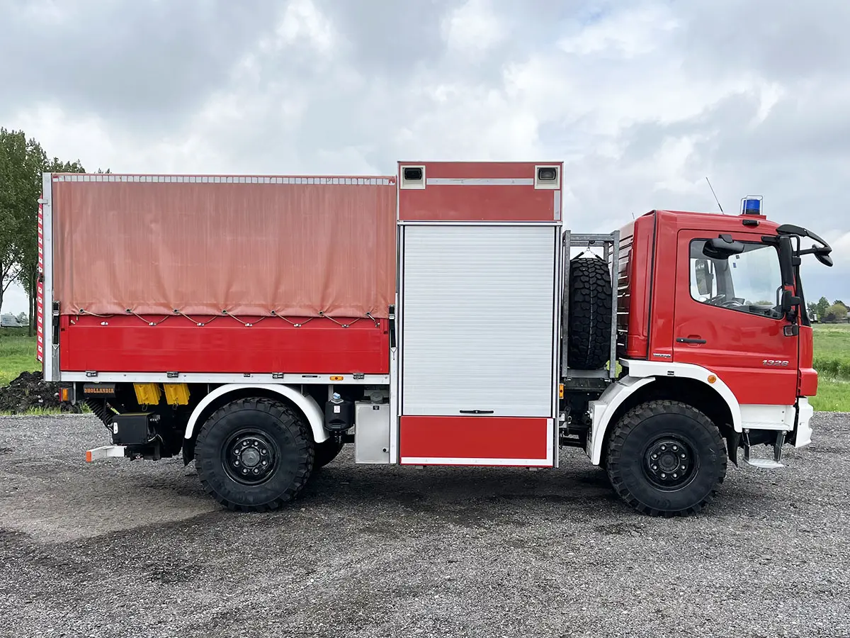 Mercedes-Benz Atego 1326 4x4 Tarpaulin/Canvas Body Truck 5