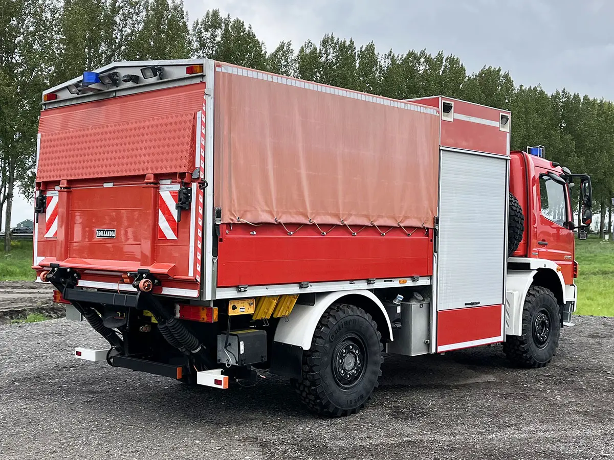 Mercedes-Benz Atego 1326 4x4 Tarpaulin/Canvas Body Truck 7