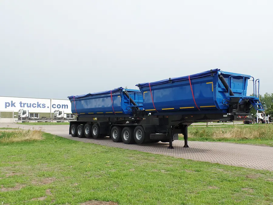 Mitrax Side tipping TNR745 B-double 7-Axle Tipper Trailer 4