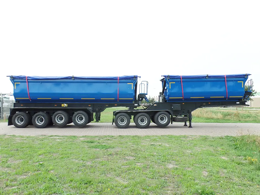 Mitrax Side tipping TNR745 B-double 7-Axle Tipper Trailer 5
