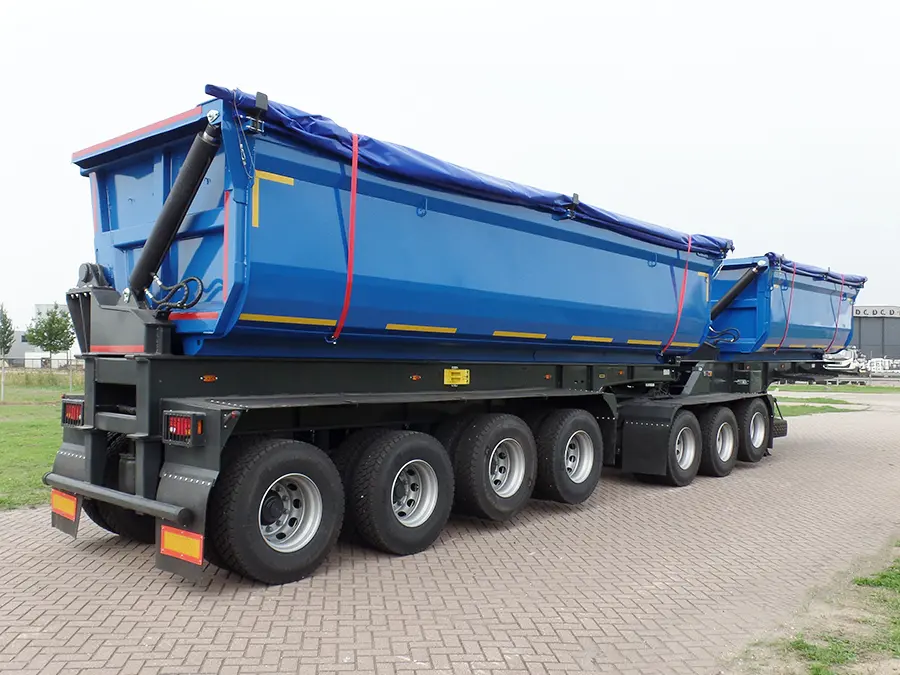 Mitrax Side tipping TNR745 B-double 7-Axle Tipper Trailer 6