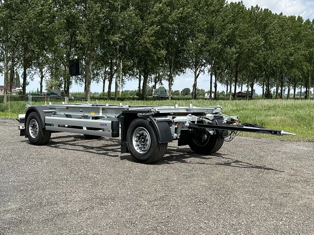 Schmitz Cargobull A.WF 18/L 2-Axle Flatbed Drawbar Trailer Twistlocks 4