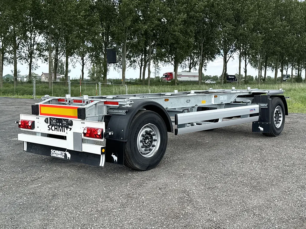 Schmitz Cargobull A.WF 18/L 2-Axle Flatbed Drawbar Trailer Twistlocks 6