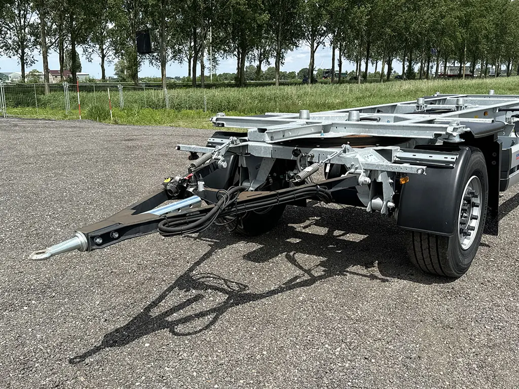 Schmitz Cargobull A.WF 18/L 2-Axle Flatbed Drawbar Trailer Twistlocks 9
