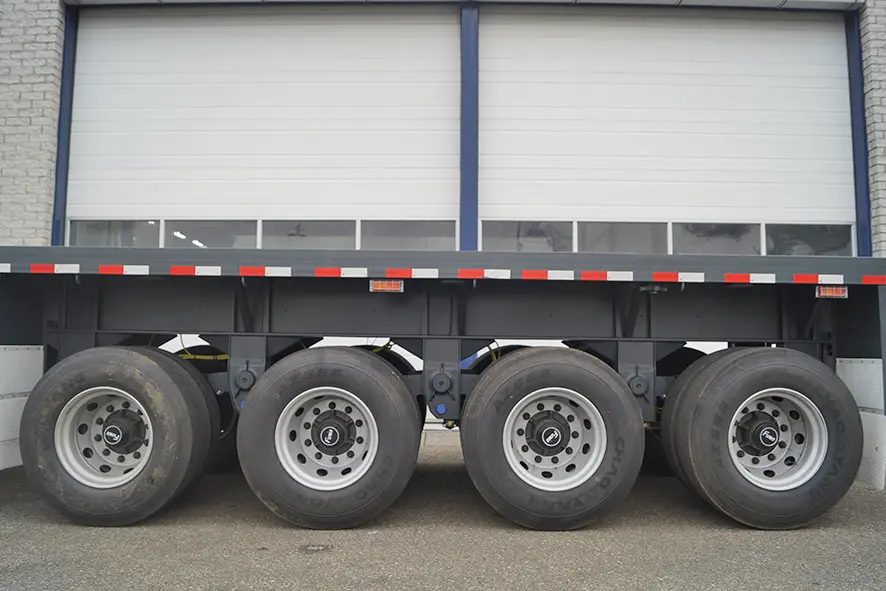 CIMC 40 Container Flatbed Trailer with Twistlock 4-Axle 7