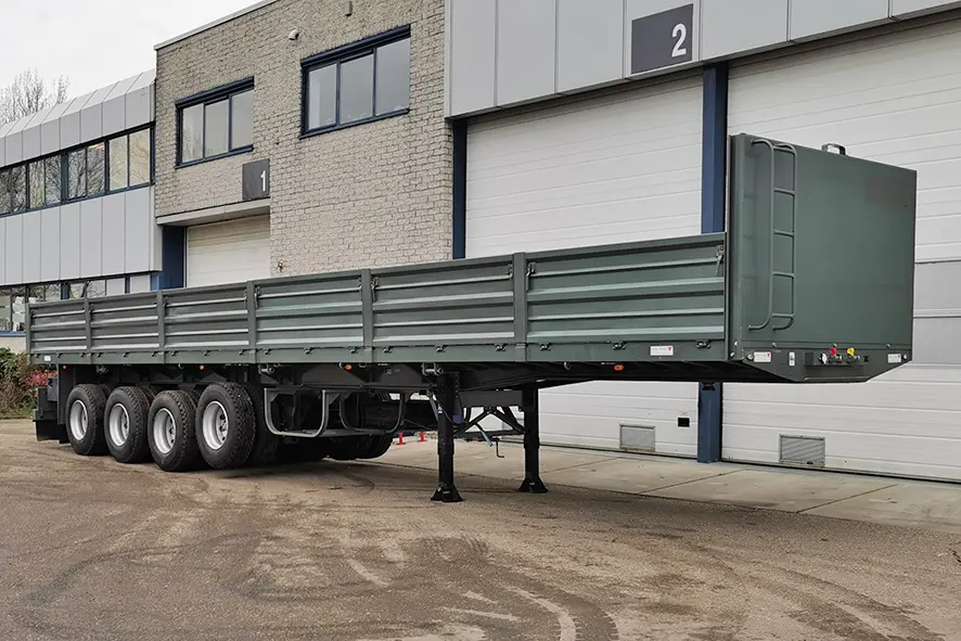 Comet FT-SRPS 4.01 4-Axle Flatbed Trailer with Sides 1