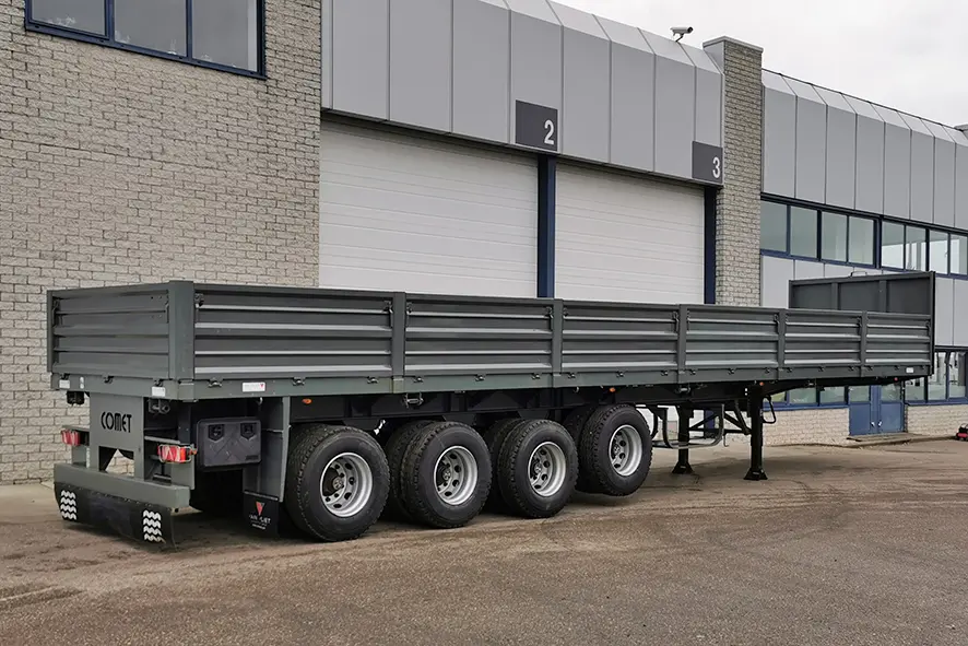 Comet FT-SRPS 4.01 4-Axle Flatbed Trailer with Sides 5