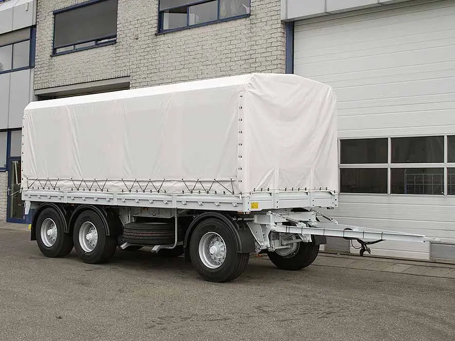 Euromax AHW 3-Axle Canvas Box Drawbar Trailer