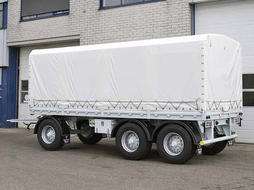 Euromax AHW 3-Axle Canvas Box Drawbar Trailer 2
