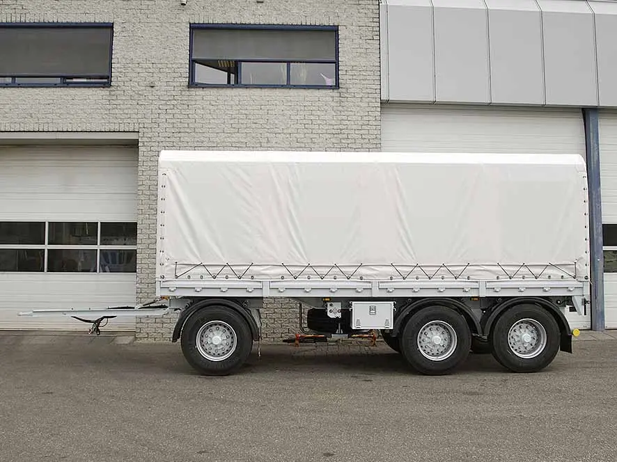 Euromax AHW Canvas Box Drawbar Trailer 3-Axle 3