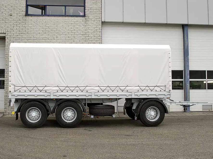 Euromax AHW Canvas Box Drawbar Trailer 3-Axle 4