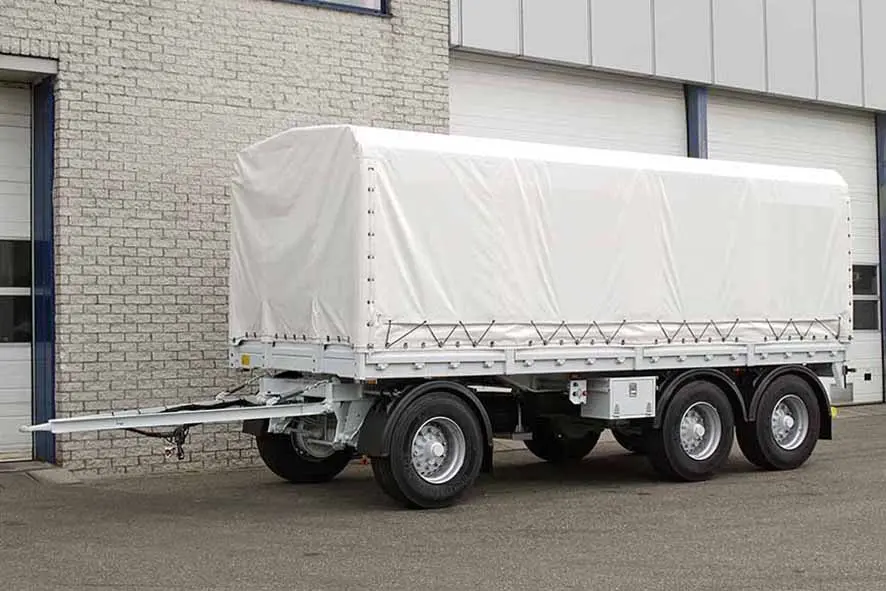 Euromax AHW Canvas Box Drawbar Trailer 3-Axle 6
