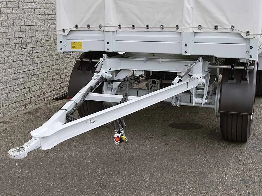 Euromax AHW Canvas Box Drawbar Trailer 3-Axle 9