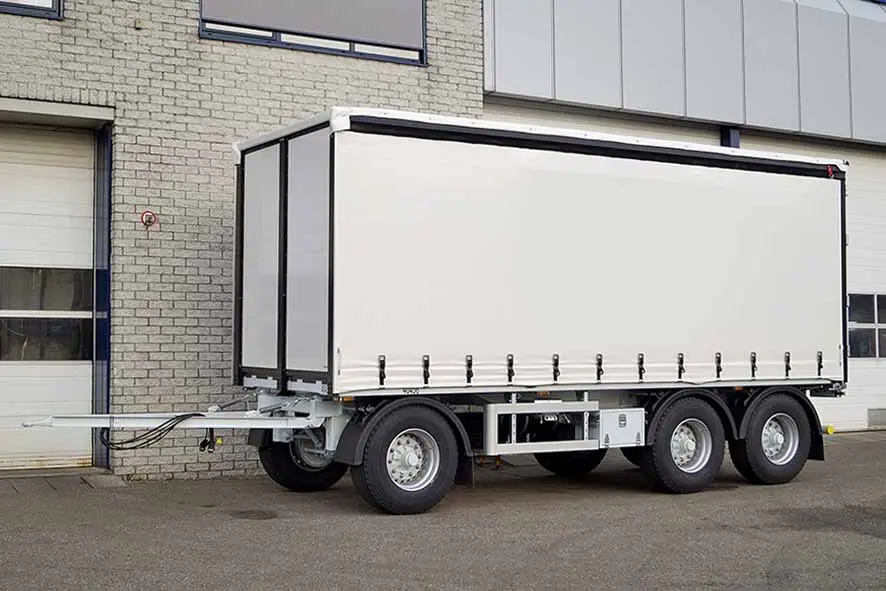 Euromax C3 3-Axle Canvas Box Drawbar Trailer