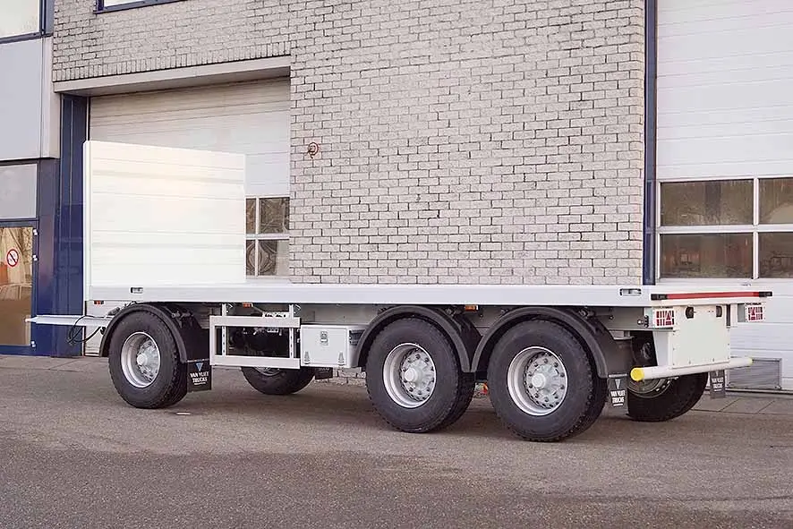 Euromax T3 3-Axle Flatbed Drawbar Trailer