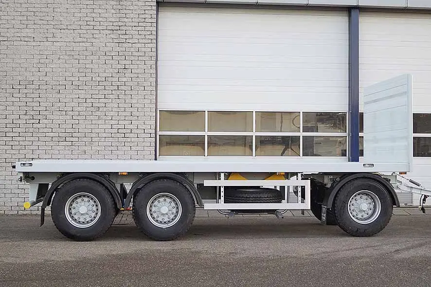 Euromax T3 3-Axle Flatbed Drawbar Trailer 4