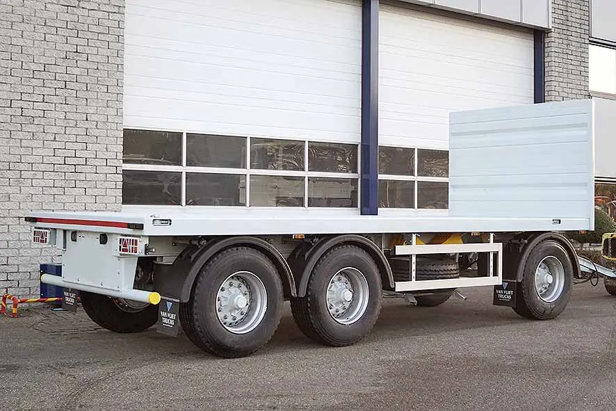 Euromax T3 3-Axle Flatbed Drawbar Trailer 5