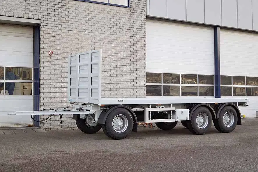 Euromax T3 3-Axle Flatbed Drawbar Trailer 6