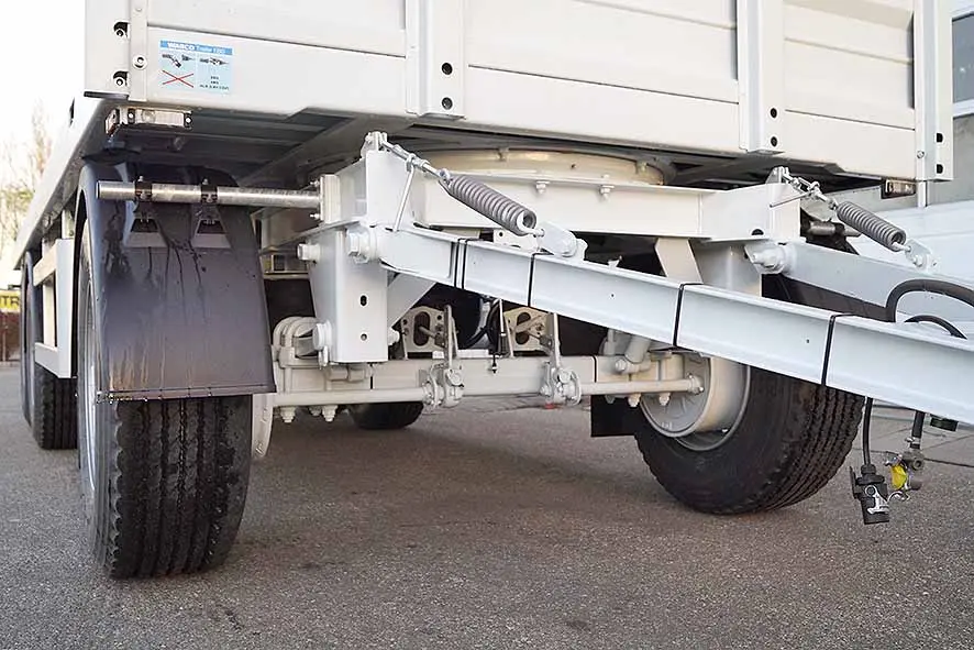 Euromax T3 3-Axle Flatbed Drawbar Trailer 9