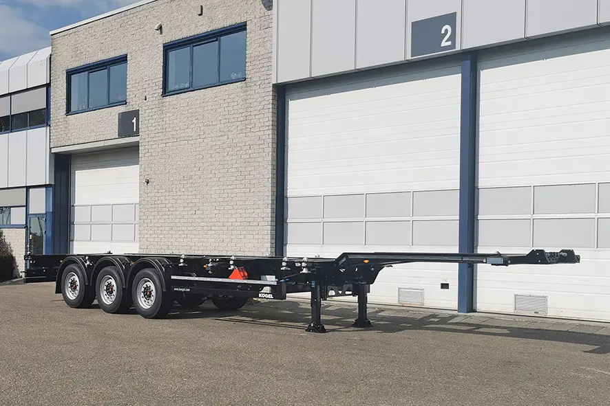 Kogel S24-2 Port 40 Simplex Container Trailer 3-Axle