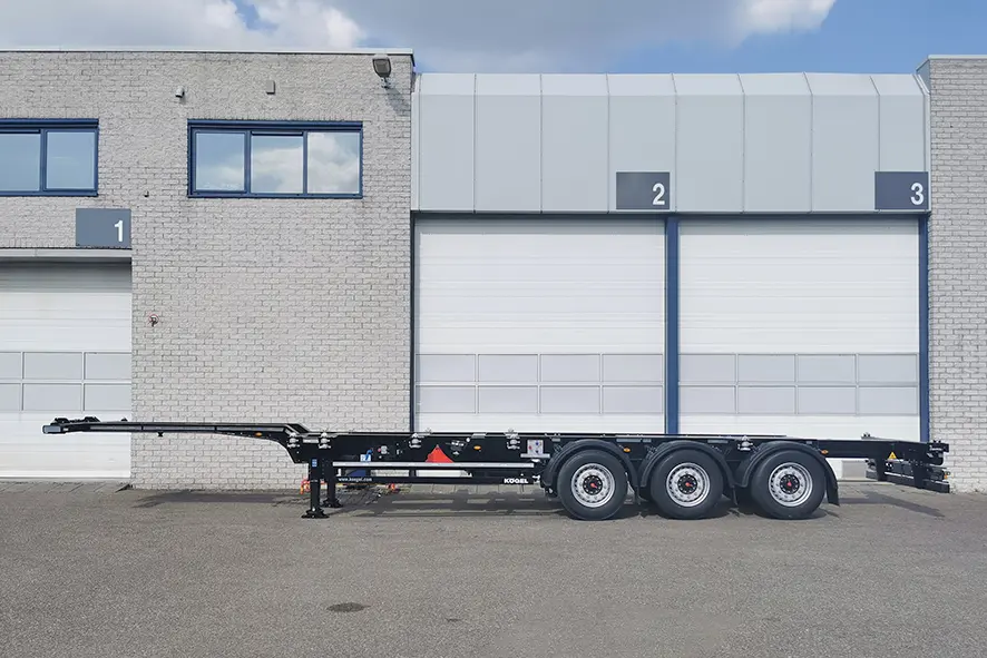 Kogel S24-2 Port 40 Simplex Container Trailer 3-Axle 3