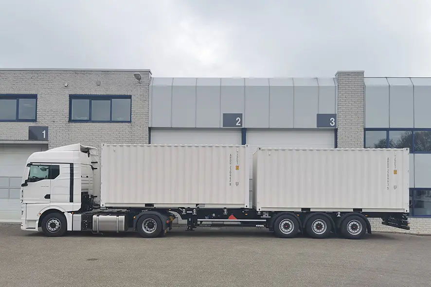 Kogel S24-2 Port 40 Simplex Container Trailer 3-Axle 8