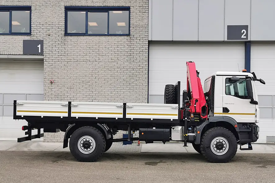 MAN TGM 18.250 BB CH Crane Truck 4x4 7