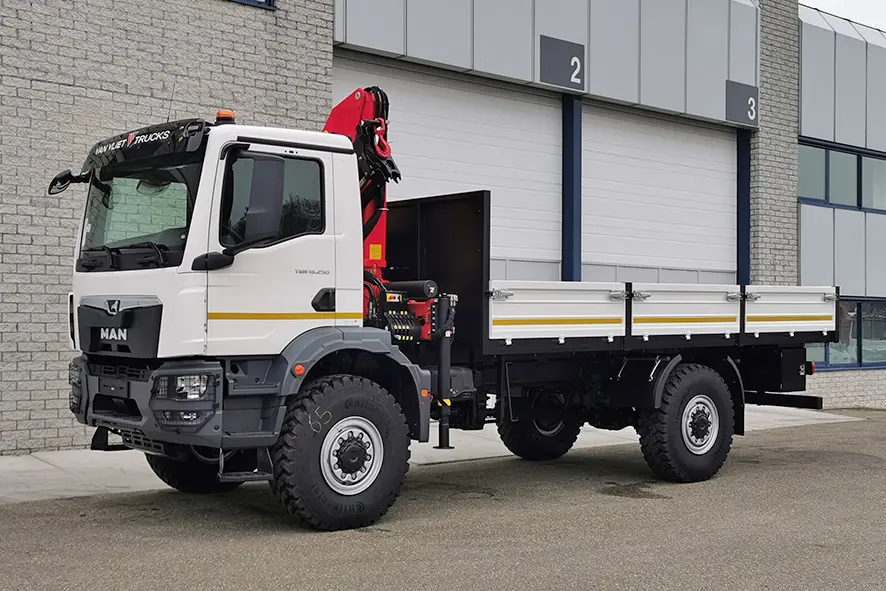 MAN TGM 18.250 BB CH Crane Truck 4x4 8