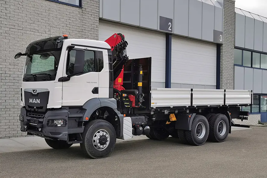 MAN TGS 33.400 BB CH Crane Truck 6x6 7