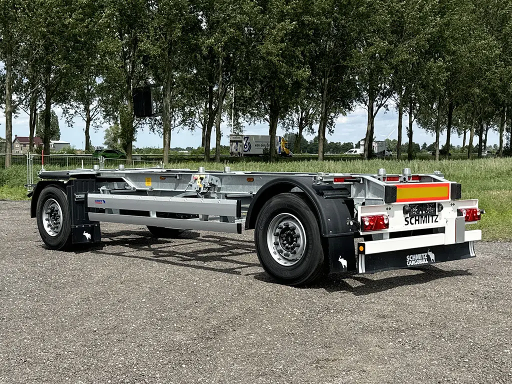 Schmitz Cargobull A.WF 18/L 2-Axle Flatbed Drawbar Trailer Twistlocks 2