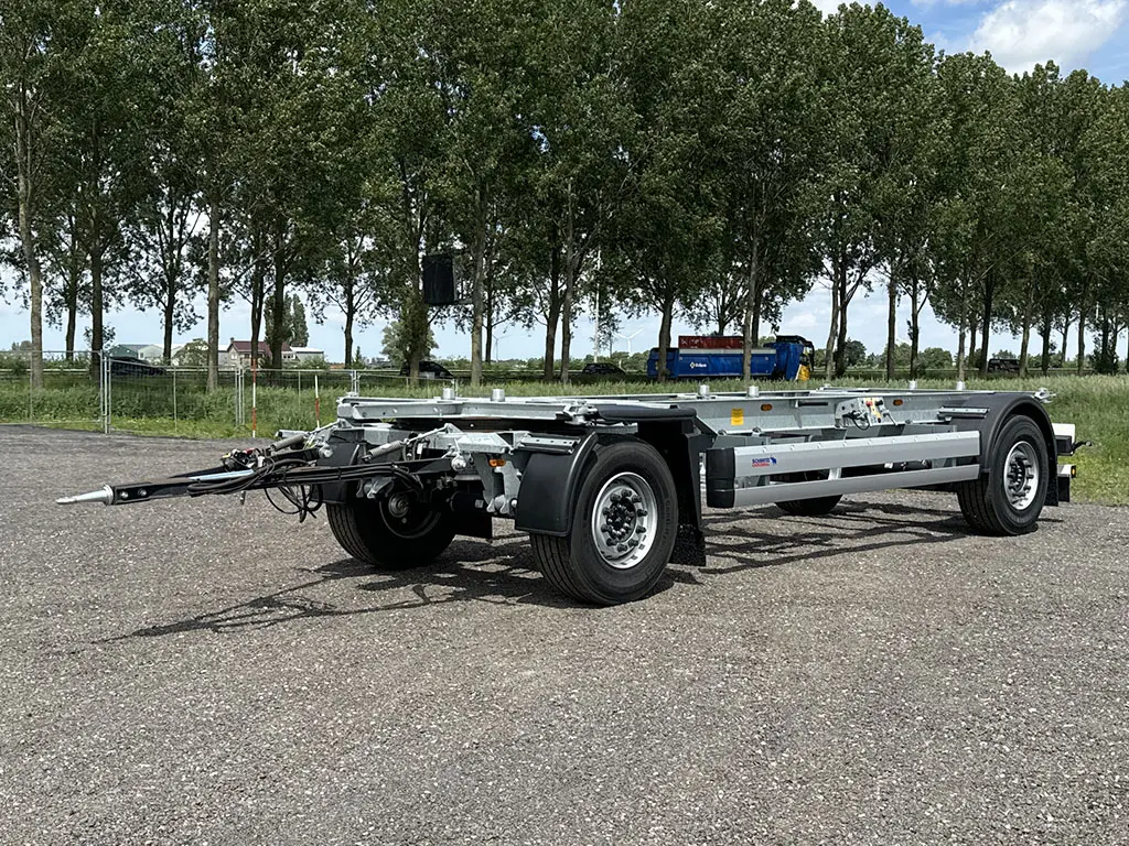 Schmitz Cargobull A.WF 18/L 2-Axle Flatbed Drawbar Trailer Twistlocks 6