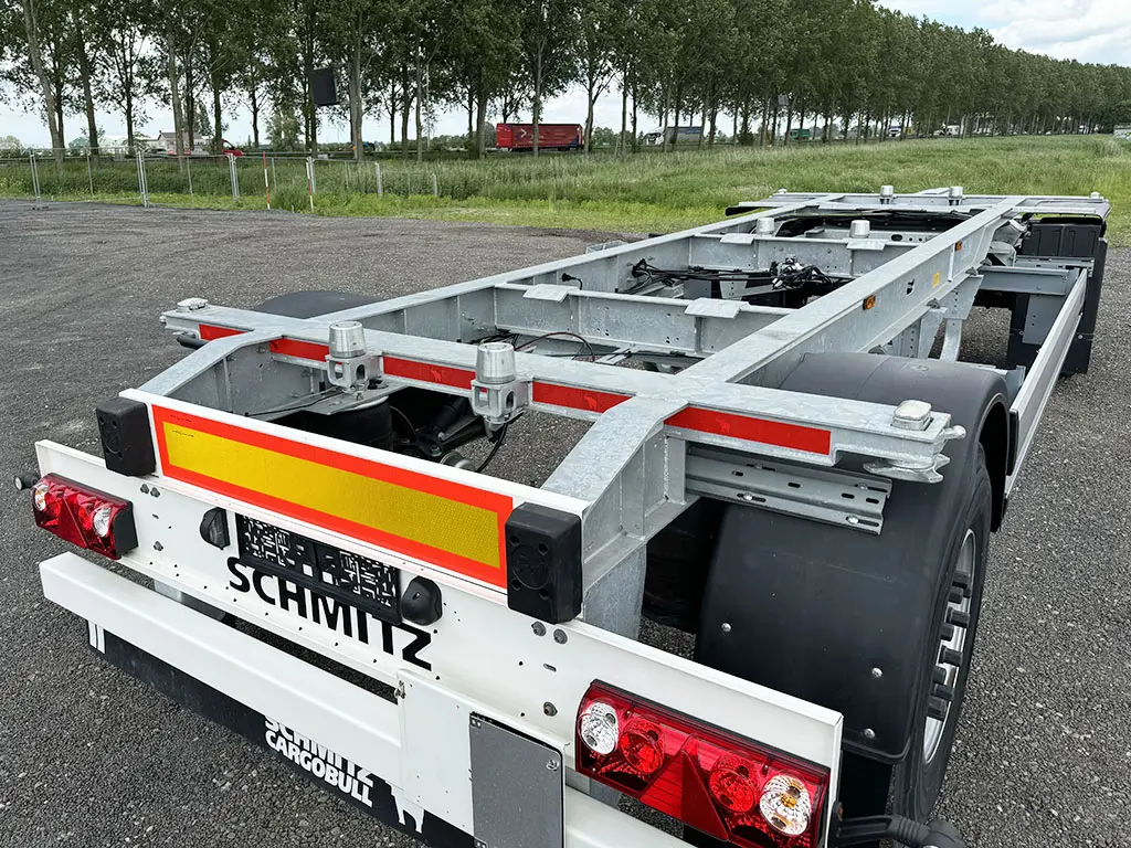 Schmitz Cargobull A.WF 18/L 2-Axle Flatbed Drawbar Trailer Twistlocks 10